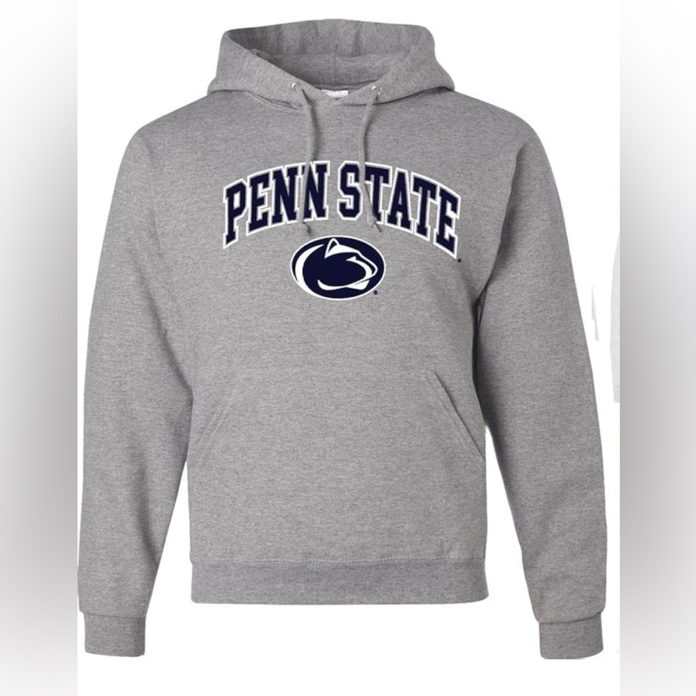 Penn State Nittany Lions Hoodie Medium Gray Hoodie Pullover Football Adult
